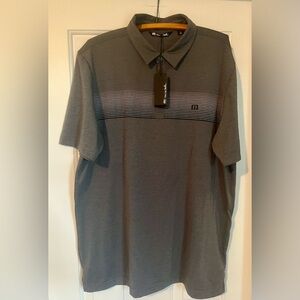 Travis Mathew Charcoal Polo Shirt
